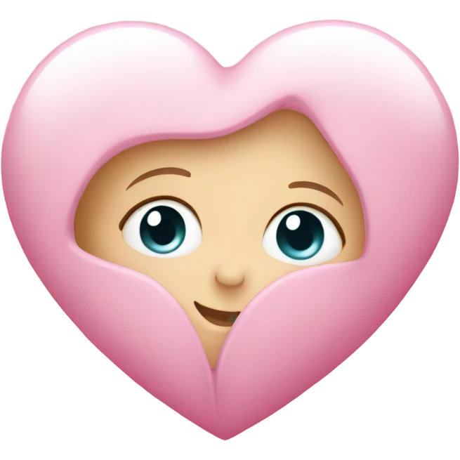 Baby pink heart with sparkles emoji