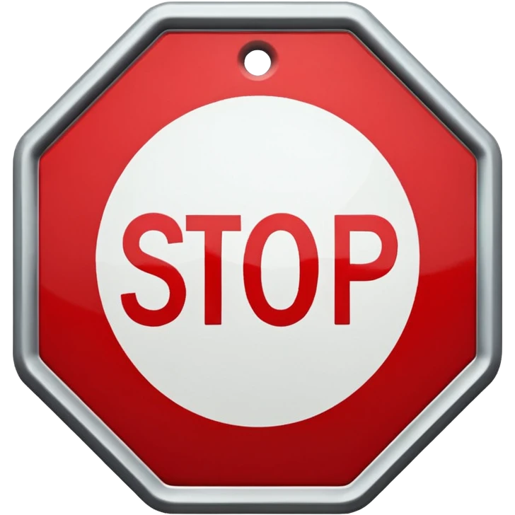 Stop emoji