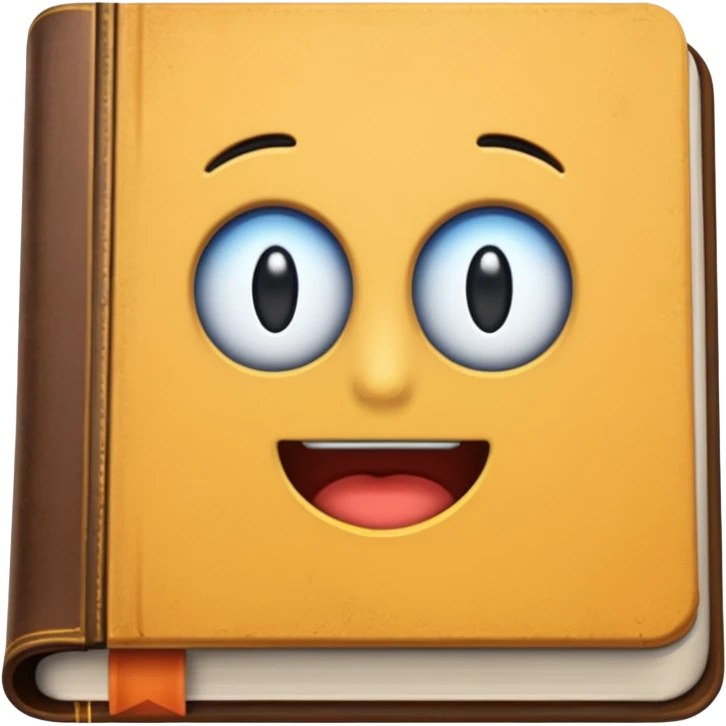 textbook with a title on the cover emoji