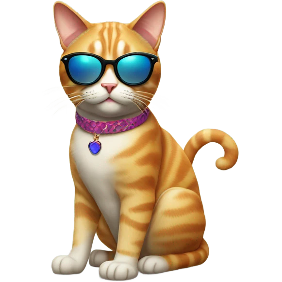 Queer Cat with sunglasses emoji