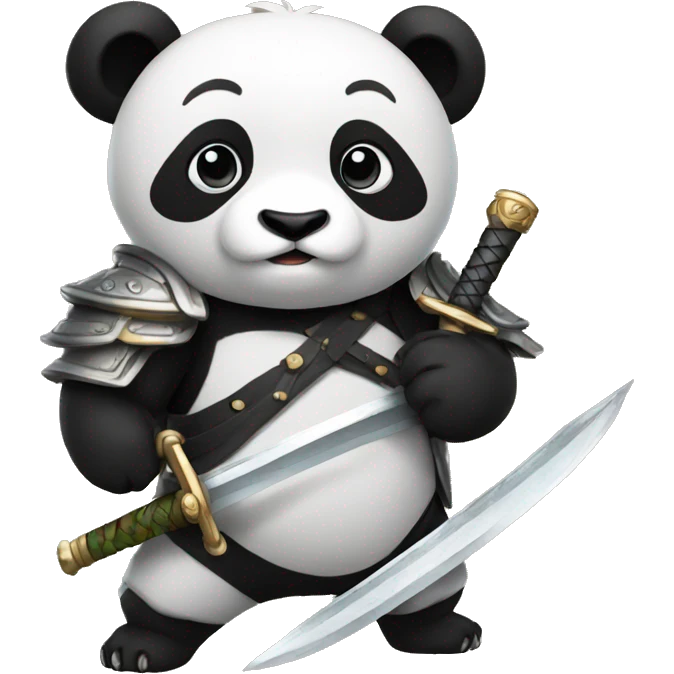 panda with sword emoji