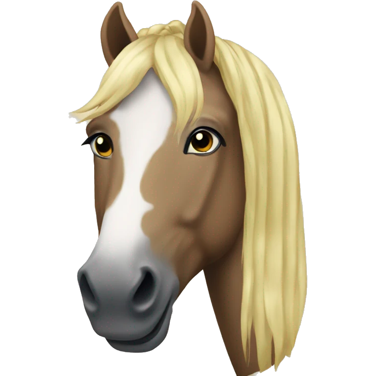 blonde horse emoji