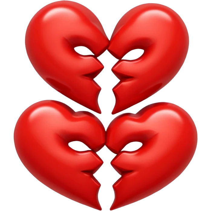 two hearts with kiss marks emoji