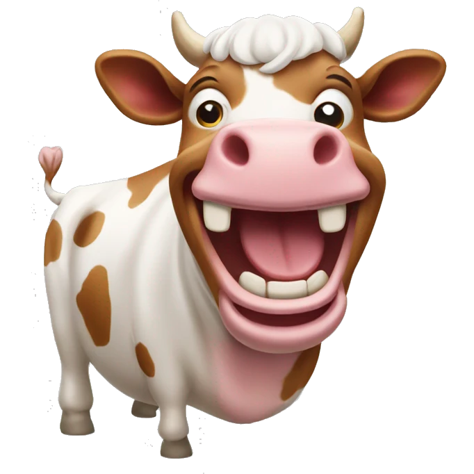 Laughing cow emoji