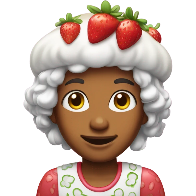 Strawberry shortcake emoji