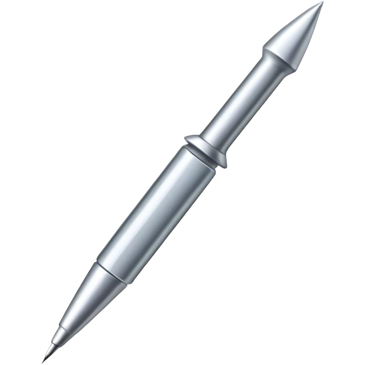 Needle emoji, sharp, silver,  emoji