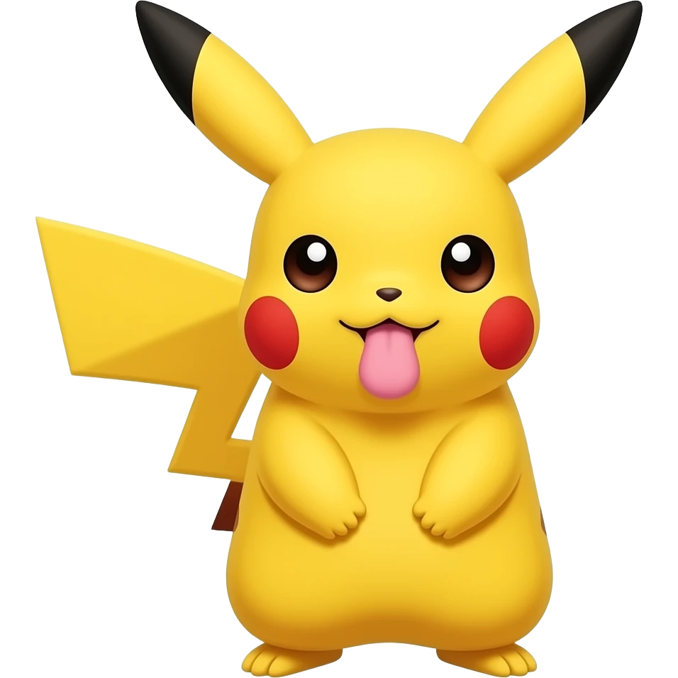 Farting pikachu with zen face emoji