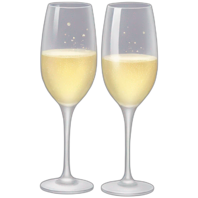 two champagne glasses  emoji