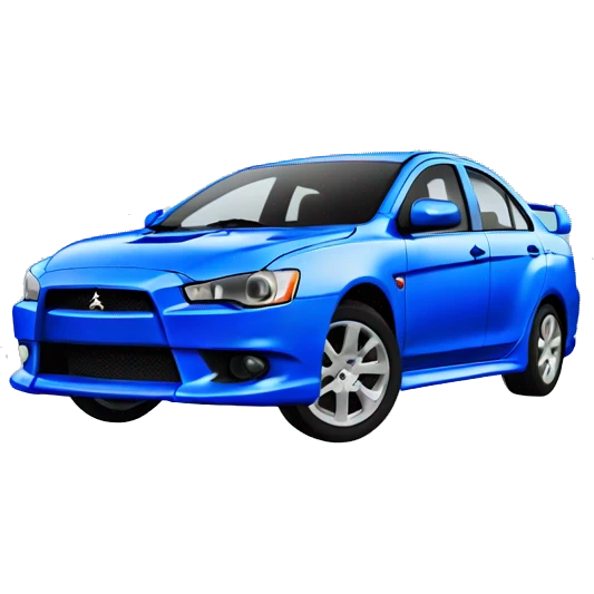 Blue Mitsubishi lancer  emoji