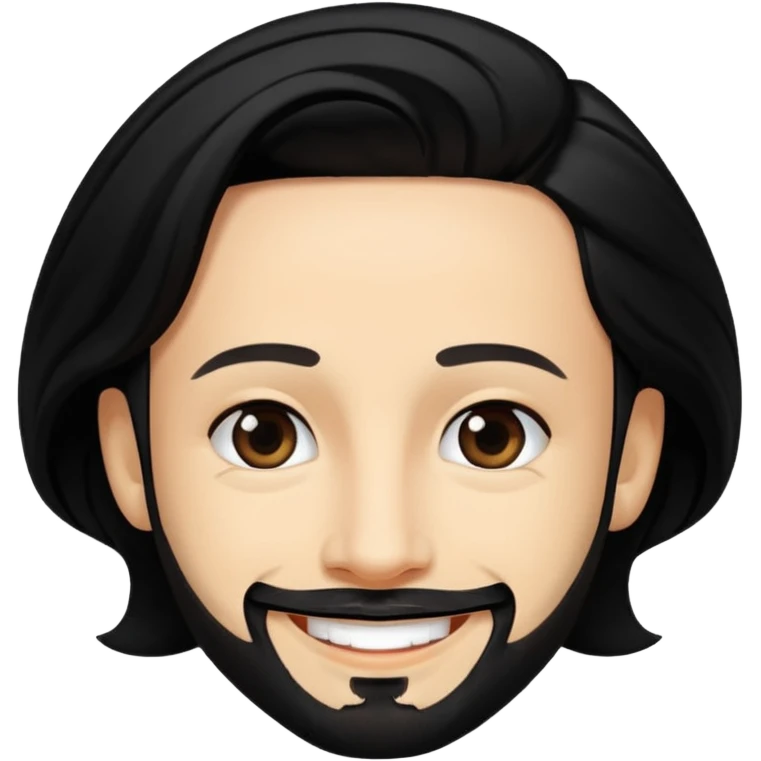 AJ McLean with black hair emoji