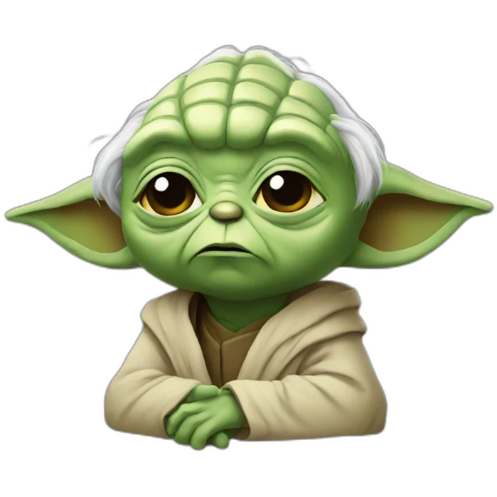 Sad yoda emoji