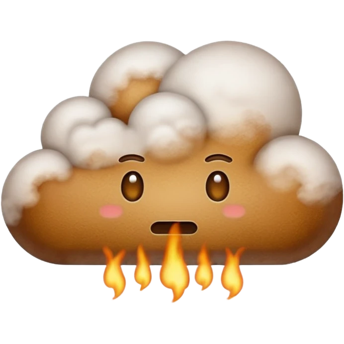 A huge fart stinky emoji
