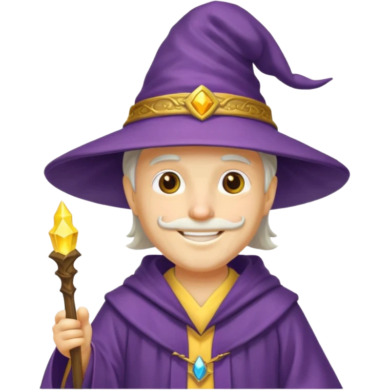 wizard yellow hat emoji