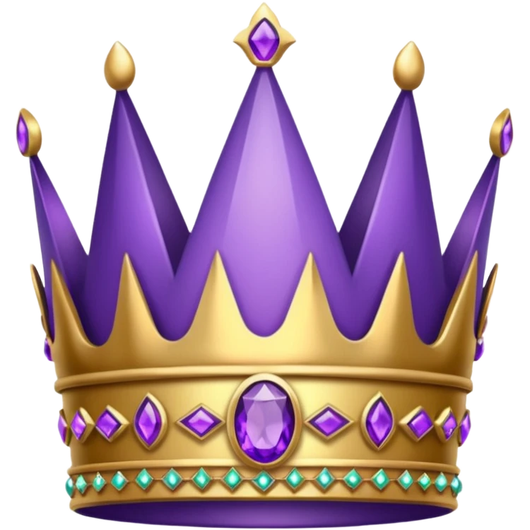 Purple crown emoji