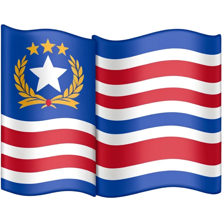 A flag of republic of srpska just colors red blue and white that's it emoji