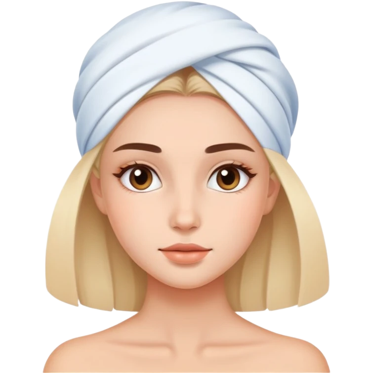 Chica con skincare emoji