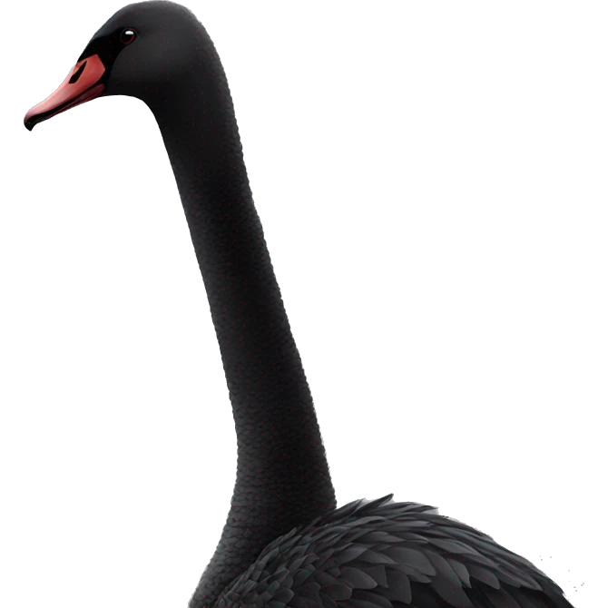 Black swan emoji