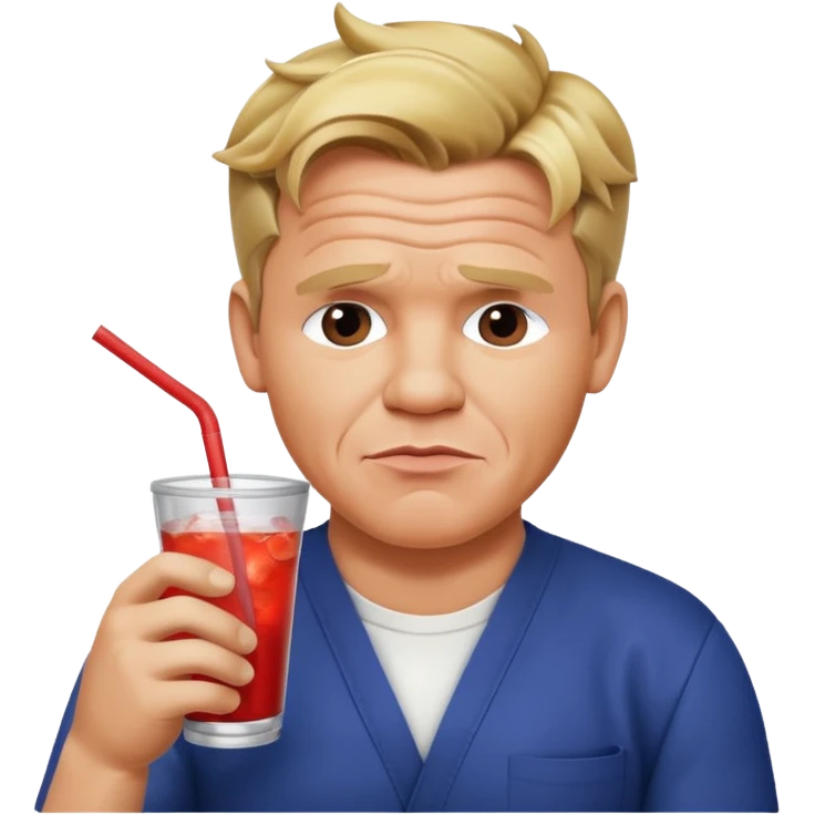 gordon ramsay sipping soda emoji