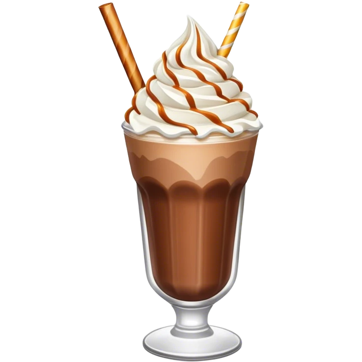 chocolate caramel milkshake emoji