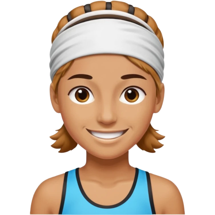 Athlete wear headband emoji