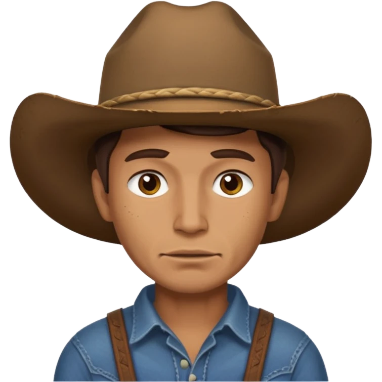 cowboy no hat emoji
