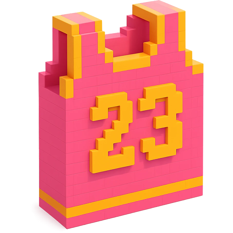 розовая баскетбольная майка с надписью "23", no background emoji