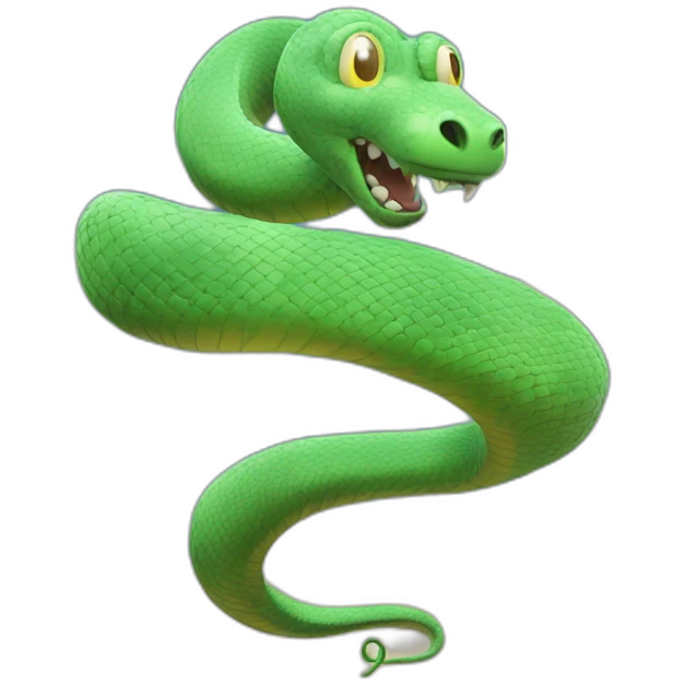 Serpent sur nuage emoji
