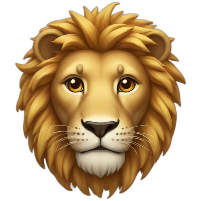 festive lion emoji