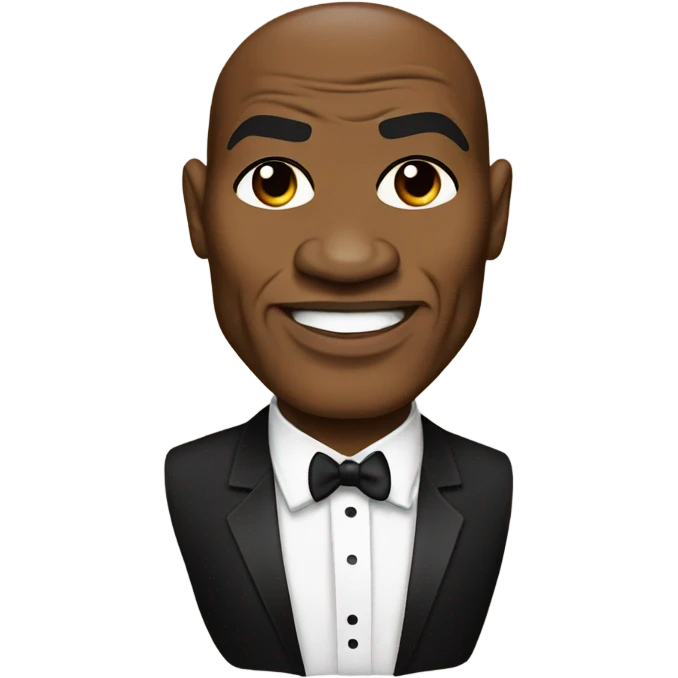 Mike tyson wearing a tuxedo emoji