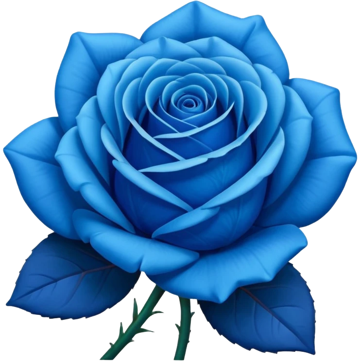 Rosa azul emoji