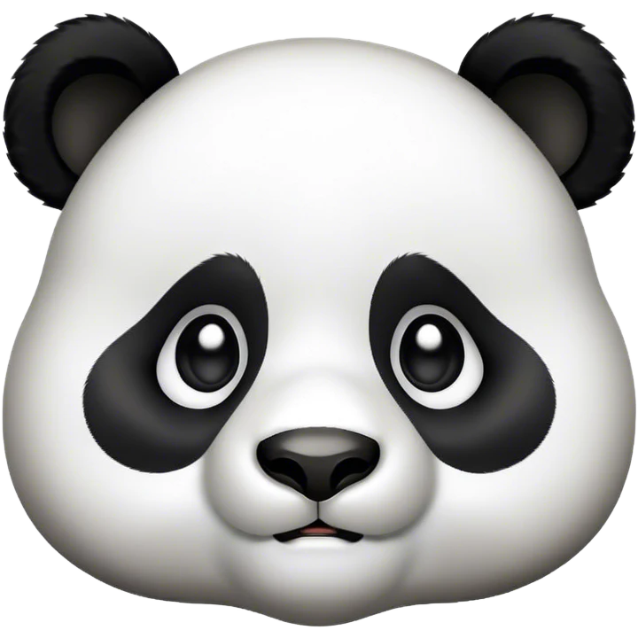 Panda looking smart emoji