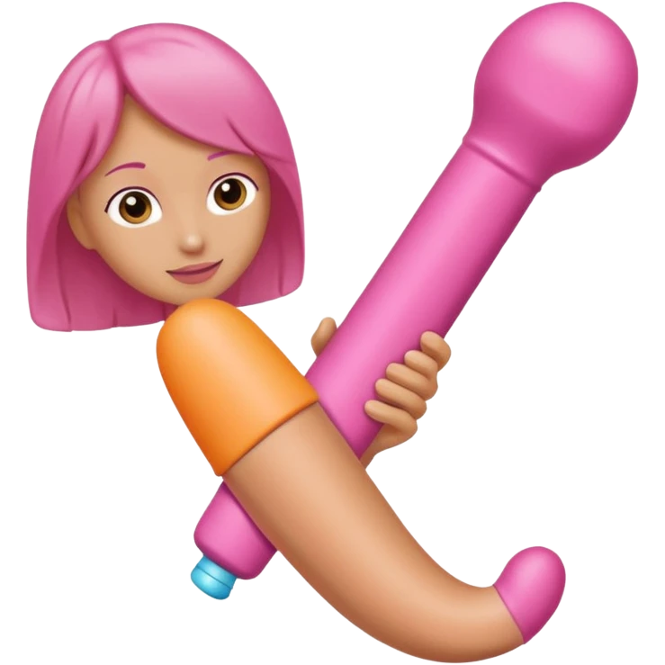 Dildo being used emoji