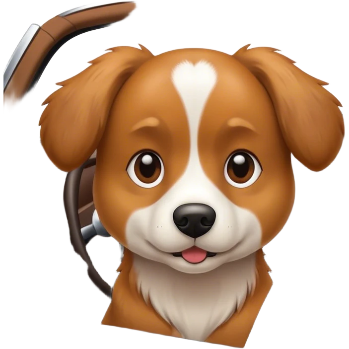 Dog in a car emoji