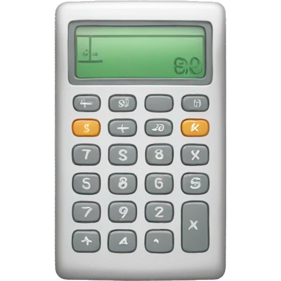 Calculator money emoji
