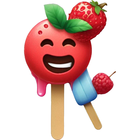 Berries and a popsicle  emoji