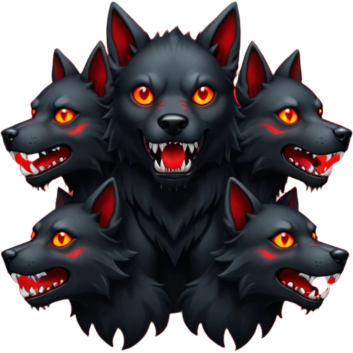Cerbero perro de tres cabezas  emoji
