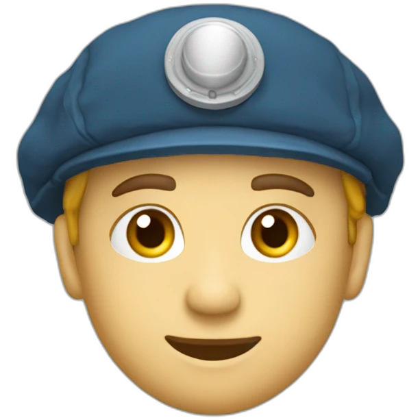 Parachutiste béret bleu emoji