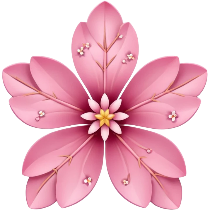 sakura flower with a star pattern emoji