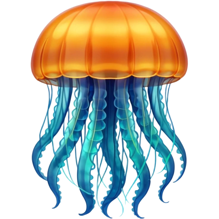 jellyfish with unique design and color emoji