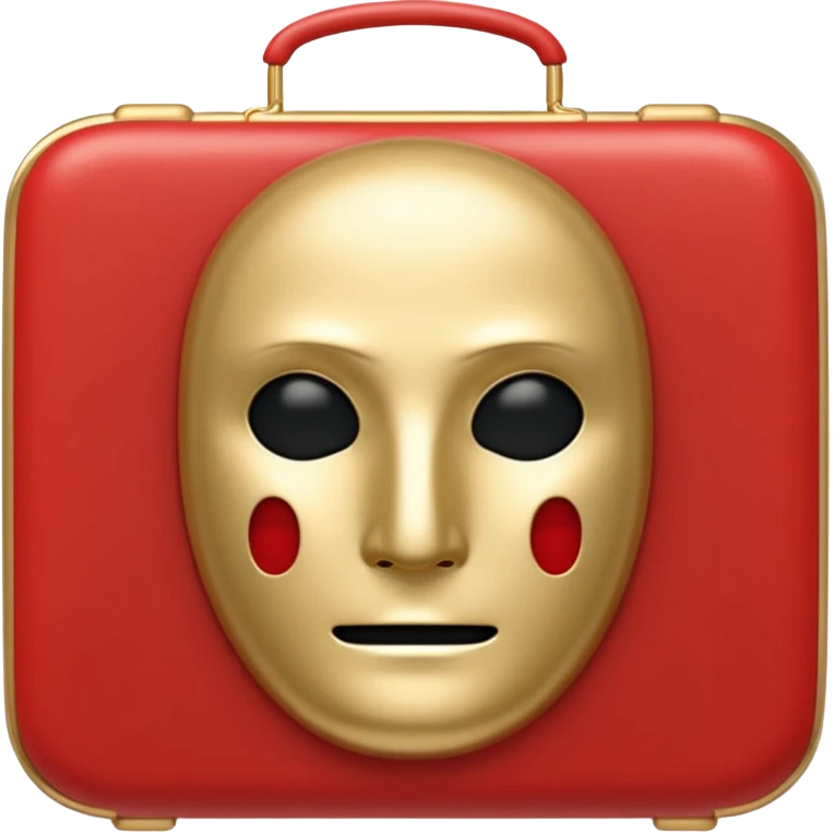 French frize emoji: NO FACE, red case front  emoji