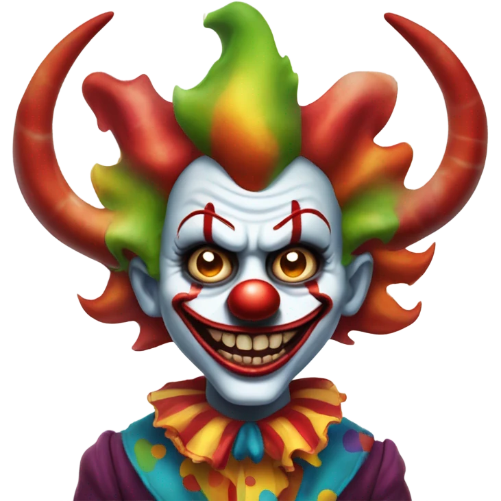 clown demon who resembles nole musk emoji