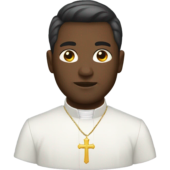 priest hair black emoji