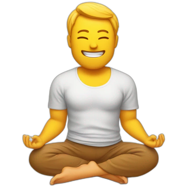 Yoga qui bois une bière emoji
