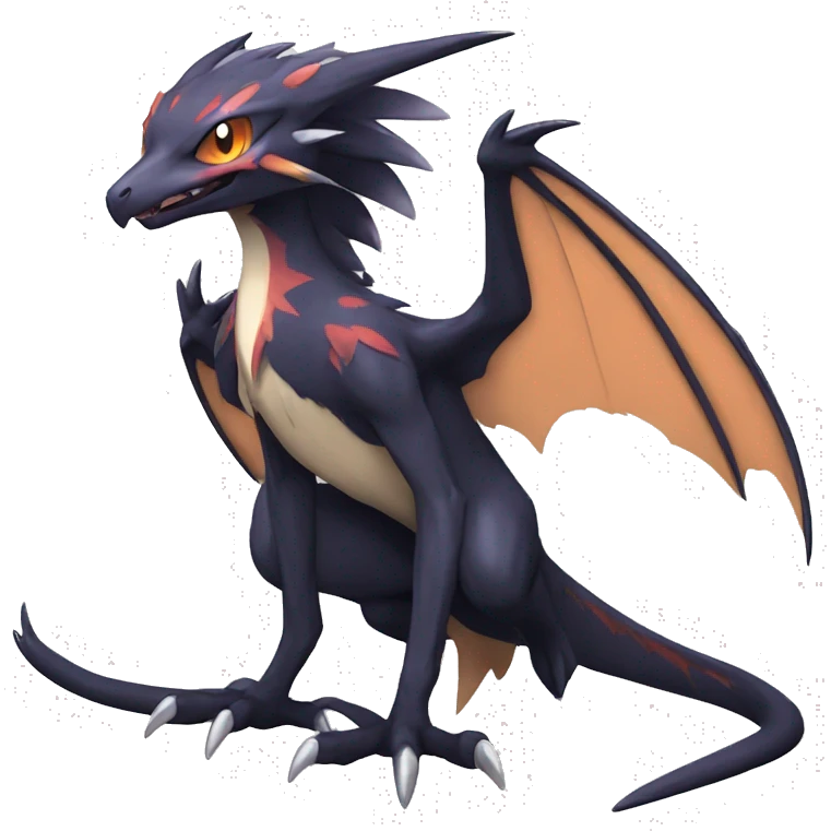 Cool Nargacuga-Noivern-Pokémon Full Body emoji