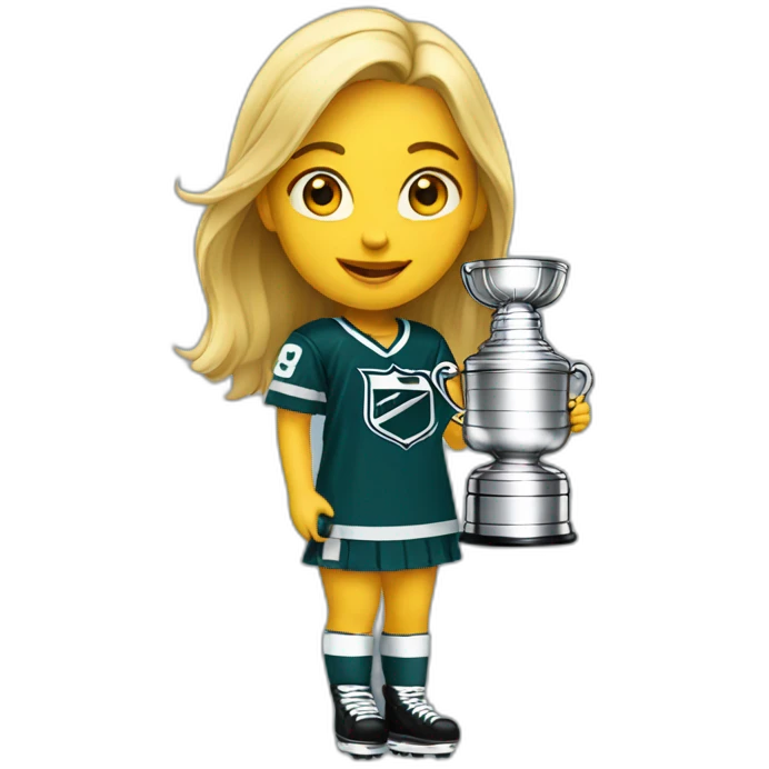 Girl with stanley cup emoji