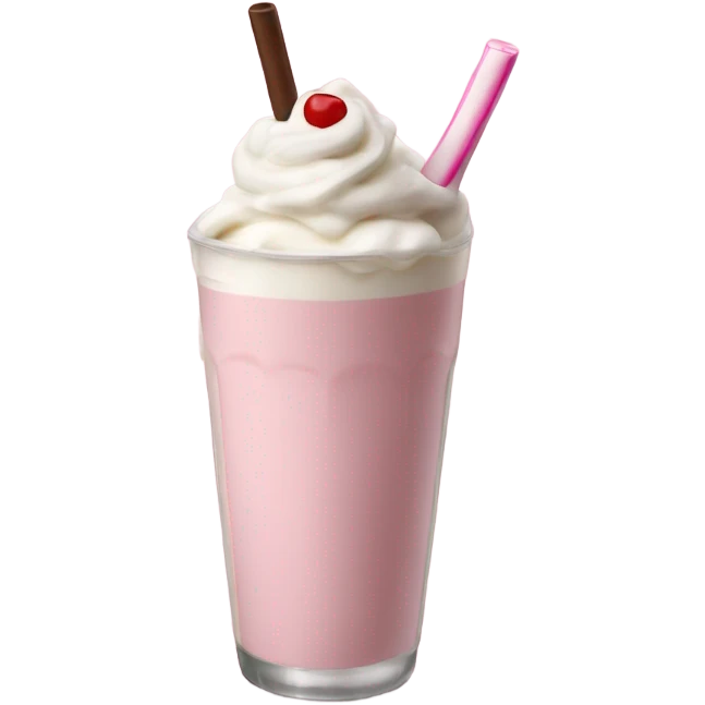 neapolitan milkshake emoji