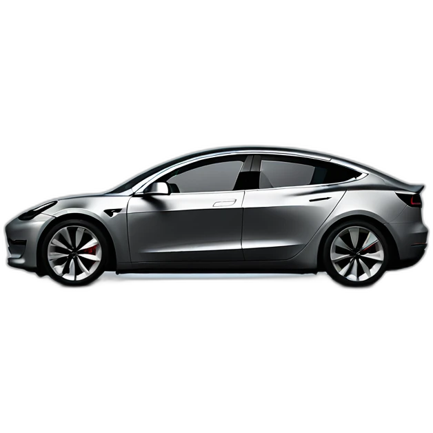 tesla model 3 car sideways emoji
