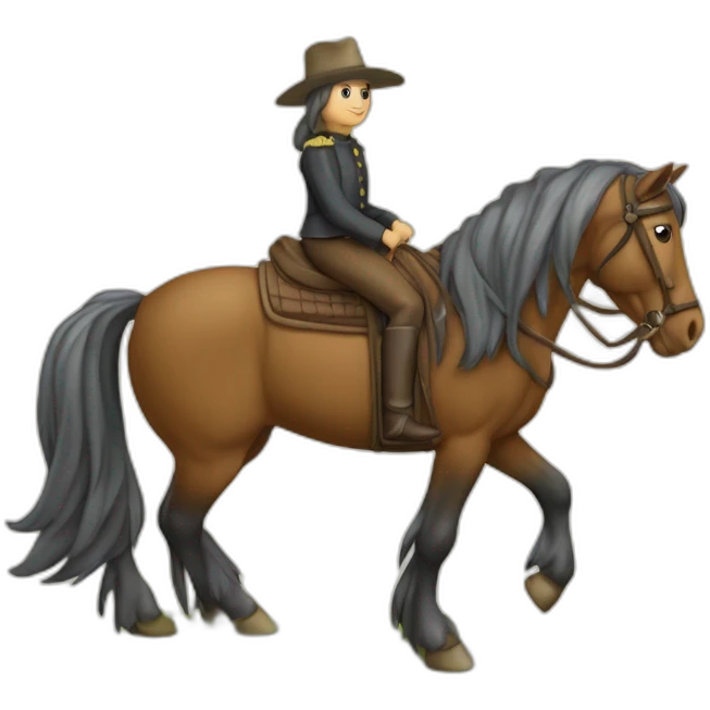 cheval sur tortue emoji