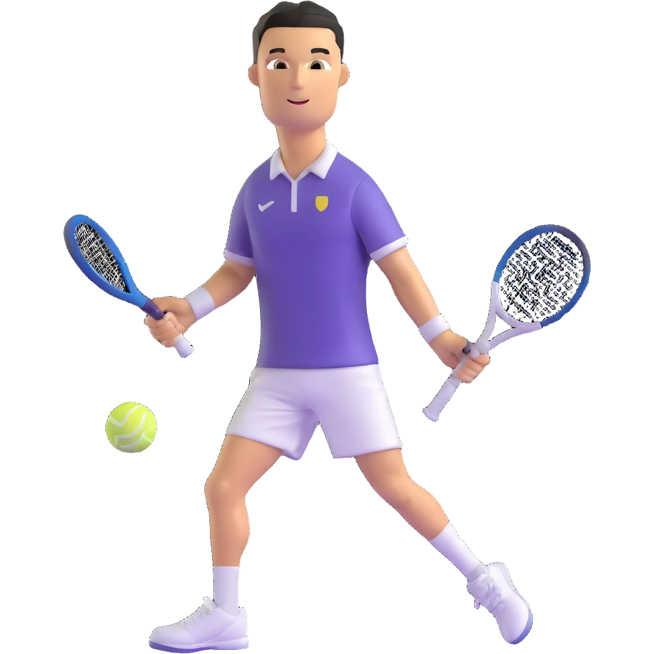 Cristiano Ronaldo as a tennis player emoji