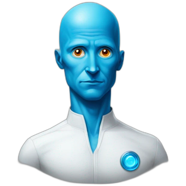 realistic and handsome dr manhattan emoji